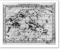 Star map with constellations of Andromeda, Perseus, and Triangulum, Antique Print