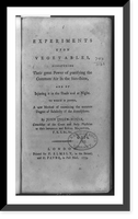 Title page of Experiments upon vegetables, Vintage Poster