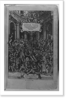 Crowd watching dissection of female cadaver with skeleton at its head, Antique Wall Art