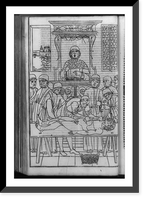 Remondino de Luzzi overseeing assistant in dissection of cadaver as students watch in an early fourteenth century anatomy class at Bologna, Antique Poster