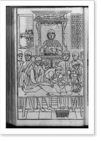 Remondino de Luzzi overseeing assistant in dissection of cadaver as students watch in an early fourteenth century anatomy class at Bologna, Antique Poster