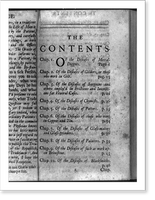 Contents page of A treatise on the diseases of tradesmen, Antique Wall Art