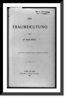 Title page of Die traumdeutung, Antique Poster