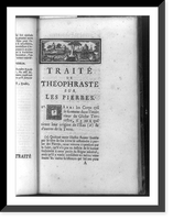 Title page of Traite des pierres, with townscape headpiece and decorated initial P, Antique Print