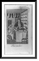 Historic Framed Print, Shoemaker,  17-7/8" x 21-7/8"