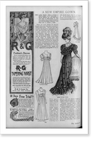Historic Framed Print, A New empire gown,  17-7/8" x 21-7/8"
