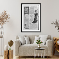 Historic Framed Print, A New empire gown,  17-7/8" x 21-7/8"