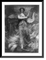 Mural, Lyric Poetry (detail), by Henry O. Walker, in the South Corridor, Jefferson Building, Library of Congress, Antique Print