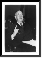 Historic Framed Print, [Robert Ferdinand Wagner, half-length portrait, seated facing right, testifying before the Senate Finance Committee],  17-7/8" x 21-7/8"