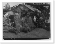 Historic Framed Print, [Group of emigrants (women and children) from eastern Europe on deck of the S.S. Amsterdam],  17-7/8" x 21-7/8"