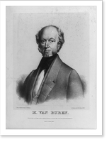 Martin Van Buren head-and-shoulders portrait, facing left.D. Dickinson, lith. ; from an original drawing by D. Dickinson, Antique Print
