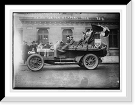 Historic Framed Print, New York - Paris race: Italian car, New York,  17-7/8" x 21-7/8"