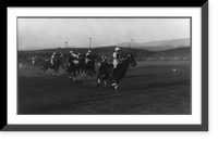 Historic Framed Print, A polo game,  17-7/8" x 21-7/8"