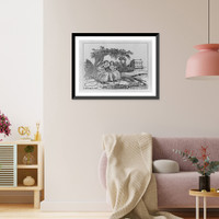 Historic Framed Print, Learning to read. McGuffey's reader,  17-7/8" x 21-7/8"