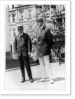 Governor James M. Cox of Ohio and Franklin D. Roosevelt of New York, arriving at the White House for conference with the president, Antique Print