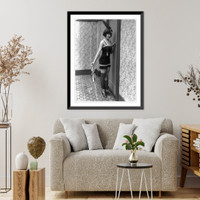 Marie Prevost full-length, standing, facing right, in provocative dress Classic, Vintage Print
