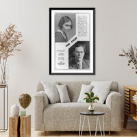 Head-and-shoulders portraits of G.D.H. Cole and his wife, Margaret Cole, Vintage Poster