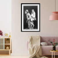 Historic Framed Print, Arabs siriens. Aveugl portent un paralitique.Dumas Ph.,  17-7/8" x 21-7/8"