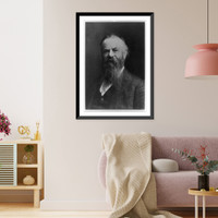 Historic Framed Print, [John Wesley Powell, head-and-shoulders portrait, facing left],  17-7/8" x 21-7/8"