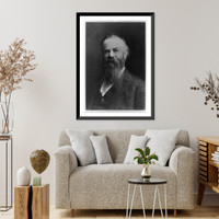 Historic Framed Print, [John Wesley Powell, head-and-shoulders portrait, facing left],  17-7/8" x 21-7/8"