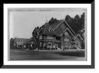 Historic Framed Print, First Christian Church, Santa Ana, California,  17-7/8" x 21-7/8"