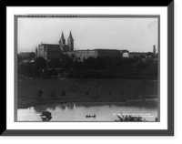 St. Meinrad Abbey & college from southwest, Antique Print
