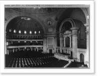General view of the interior of the First Church of Christ Scientist, Boston, Mass, Historic Reproduction