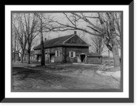 Historic Framed Print, Friends Meeting House, Mount Holly, New Jersey,  17-7/8" x 21-7/8"