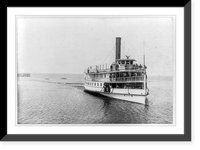The Steamboat City of Jacksonville under way, Vintage Poster