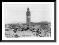Historic Framed Print, Ferry Building, San Francisco,  17-7/8" x 21-7/8"