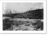 Repairing Bull Run Bridge. Construction Corps U.S.M.R. Rds. Classic, Antique Poster