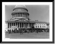 Historic Framed Print, Captured Jap submarine displayed at Capitol to help sell war bonds,  17-7/8" x 21-7/8"