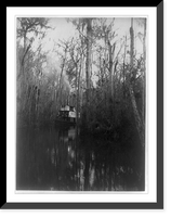 Steamer Osceola in the Great Cypress Pass, gate of the Oklawaha, Florida.Geo. Barker, Niagara Falls, N.Y, Vintage Poster