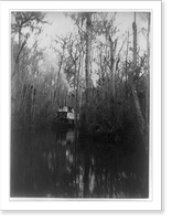 Steamer Osceola in the Great Cypress Pass, gate of the Oklawaha, Florida.Geo. Barker, Niagara Falls, N.Y, Vintage Poster