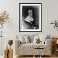 Historic Framed Print, Mrs. Abigail Adams, wife of President John Adams,  17-7/8" x 21-7/8"