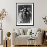 Robert E. Peary, three-quarter length portrait, standing, facing front, in costume he wore when he discovered the North Pole, Historic Reproduction