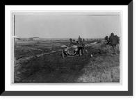 Historic Framed Print, [Automobile on muddy rural road during race between New York and San Francisco],  17-7/8" x 21-7/8"
