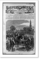 First reading of the Declaration of Independence in New York.A.R. Waud, Vintage Poster