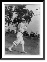 Frank White, full-length portrait, swinging golf club, right profile, Antique Poster