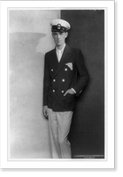 Will Osborn, three-quarter length portrait, standing, facing front, in yachting attire, Historic Reproduction