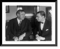 Attorney General Harlan F. Stone and Congressman Clarence J. McLeod of Mich. at the office of the Attorney General; half-length portraits, seated, facing each other, Antique Wall Art