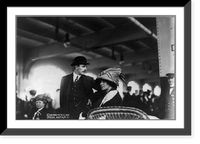 Historic Framed Print, [Anthony J. Drexel, Jr., half-length portrait, standing, facing right, with wife Marjorie (Gould)],  17-7/8" x 21-7/8"
