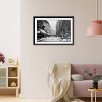 Antique City View - Boston - Mass., Winter Street - Vintage Wall Art Gift