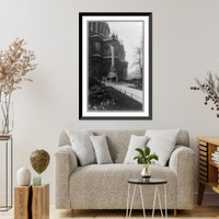 Historic Framed Print, [St. Paul's Cross, London, England, Great Britain],  17-7/8" x 21-7/8"
