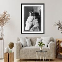 Historic Framed Print, [Edith Kermit Carow Roosevelt, seated, three-quarter length, facing right, and Ethel Roosevelt with arm around her shoulders],  17-7/8" x 21-7/8"