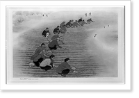 Spring hoeing selected from the Hu County farmers' paintings exhibition, Antique Print