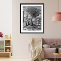 Historic Framed Print, Presens Rustiques.Marcus, sc.,  17-7/8" x 21-7/8"