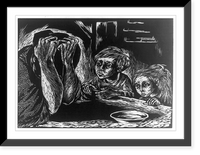 Historic Framed Print, [Hunger #1].Fanny Rabel, 1952.,  17-7/8" x 21-7/8"