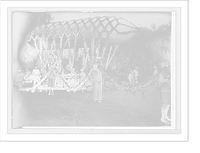 Floral Fete, with dirigible, Pasadena, Calif, Vintage Wall Art