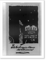 Wash., D.C., July 4, 1971 smoke-in let's twist again like we did last summer!, Vintage Wall Art